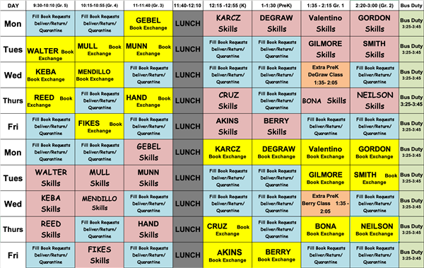 Schedule 